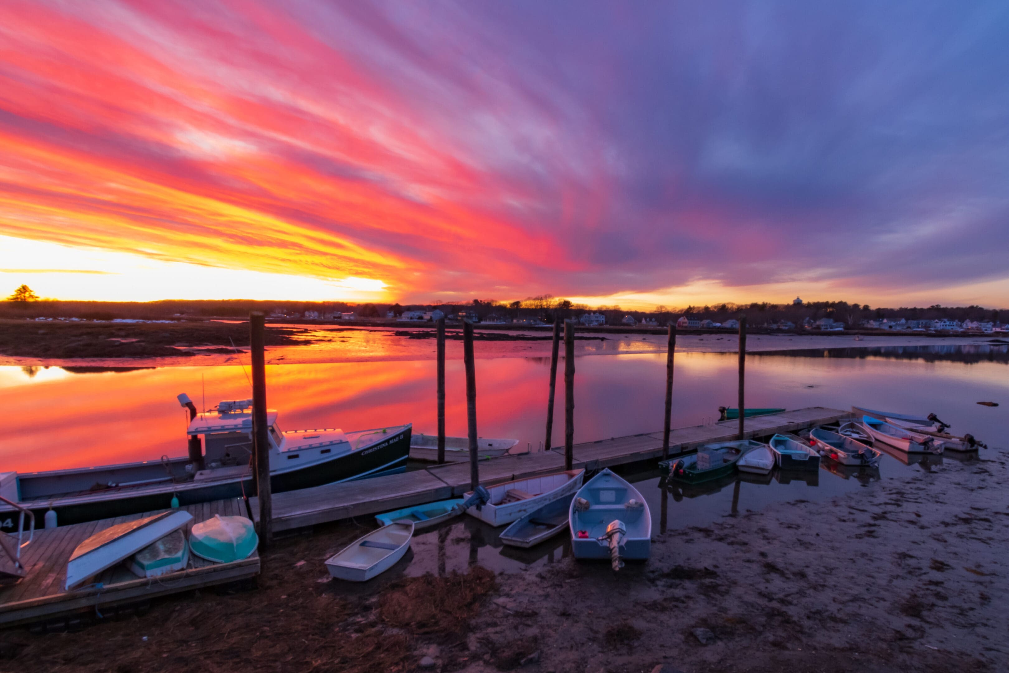 Sunset at Cape Porpoise Kennebunkport, Maine